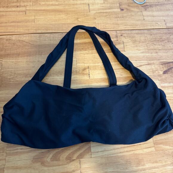 Athleta Square Neck Black Underwire Swim Bikini Top Size 36B/C - Picture 2 of 4